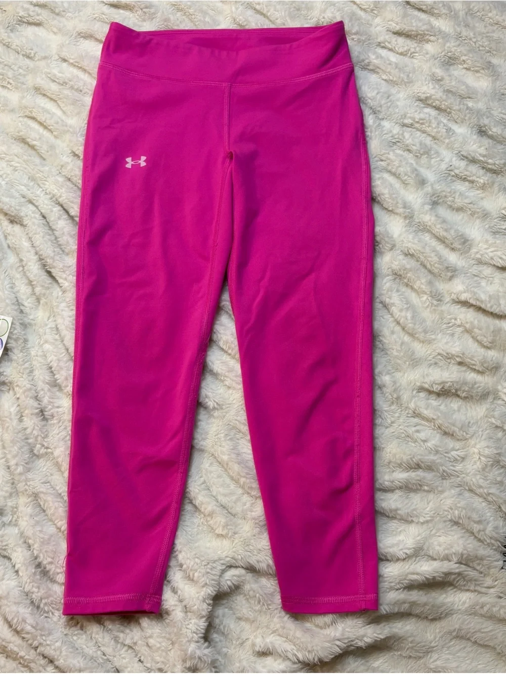 Under Armour Girls Fuchsia Performance Leggings